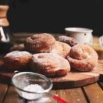 Mini Baked Donut Recipe: Homemade Powdered Sugar Donuts